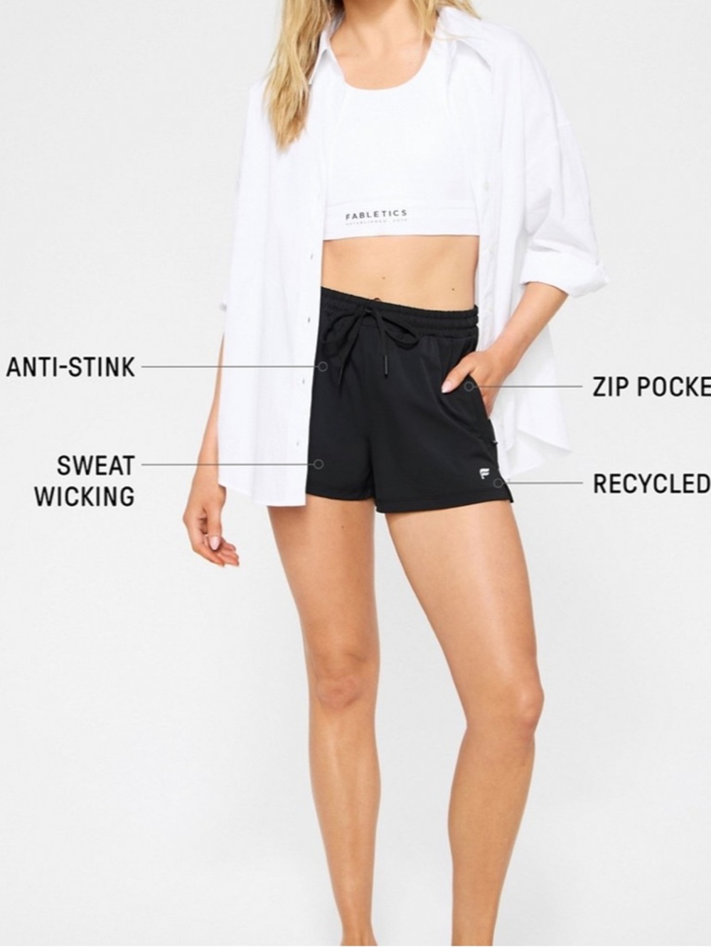 🖤FABLETICS Active Drawstring Shorts. - Picture 3 of 3